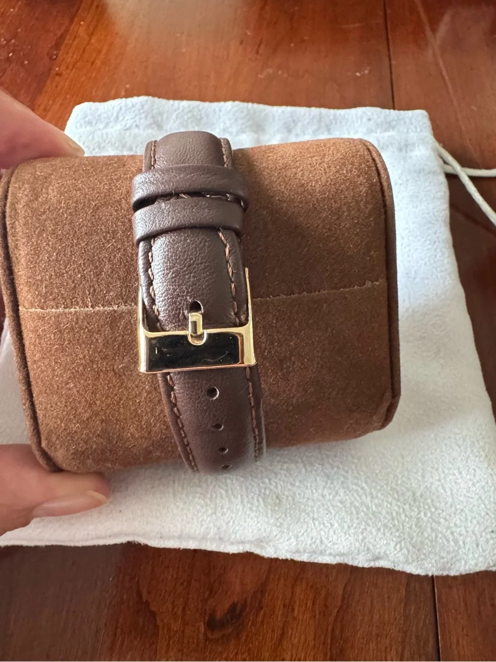 Vintage Casio Gold and Brown Analog Wristwatch
